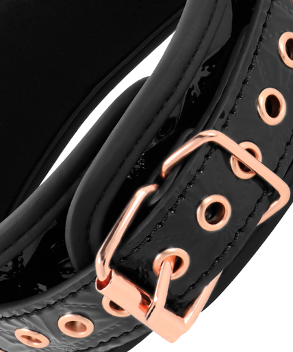 BEGME - BLACK EDITION PREMIUM VEGAN LEATHER COLLAR WITH NEOPRENE LINING BEGME - BLACK EDITION PREMIUM VEGAN LEATHER COLLAR WITH NEOPRENE LINING