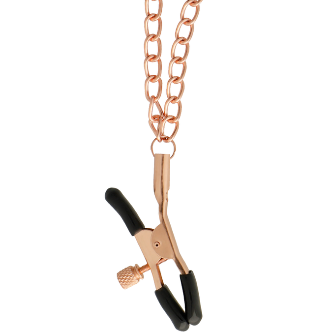 BEGME - ZWARTE HALSBAND MET NIPPELKLEMMEN MET NEOPREEN VOERING