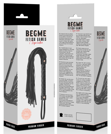 BEGME - BLACK EDITION VEGAN LEATHER FLOGGER BEGME - BLACK EDITION VEGAN LEATHER FLOGGER