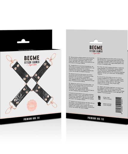 BEGME - BLACK EDITION VEGAN LEATHER HOG TIE BEGME - BLACK EDITION VEGAN LEATHER HOG TIE