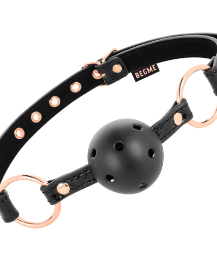 BEGME - BLACK EDITION BALL GAG VEGAN LEATHER BEGME - BLACK EDITION BALL GAG VEGAN LEATHER