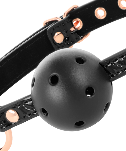 BEGME - BLACK EDITION BALL GAG VEGAN LEATHER BEGME - BLACK EDITION BALL GAG VEGAN LEATHER