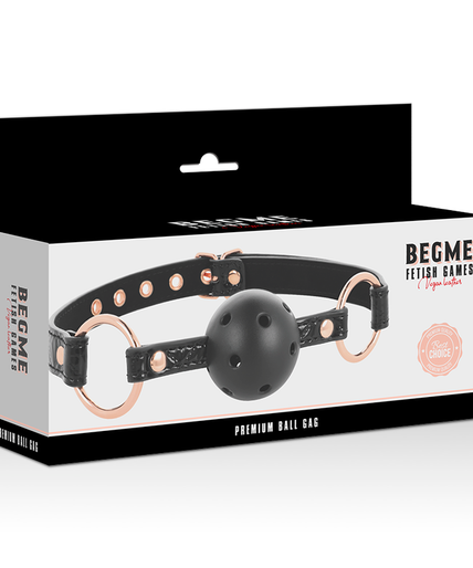 BEGME - BLACK EDITION BALL GAG VEGAN LEATHER BEGME - BLACK EDITION BALL GAG VEGAN LEATHER