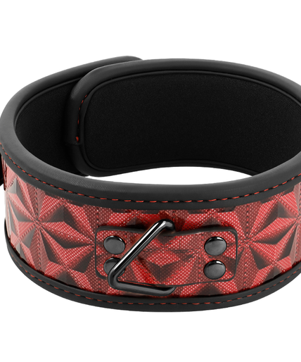 Begme – Red Edition Core Vegan Leather Collar with Neoprene Lining Begme – Red Edition Core Vegan Leather Collar with Neoprene Lining