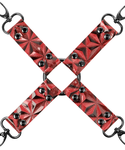 BEGME - RED EDITION PREMIUM VEGAN LEATHER HOG TIE BEGME - RED EDITION PREMIUM VEGAN LEATHER HOG TIE