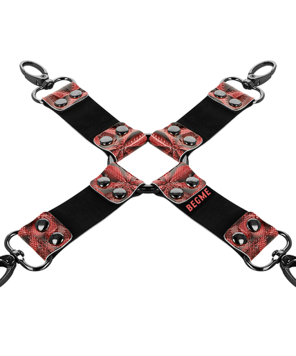 BEGME - RED EDITION PREMIUM VEGAN LEATHER HOG TIE BEGME - RED EDITION PREMIUM VEGAN LEATHER HOG TIE