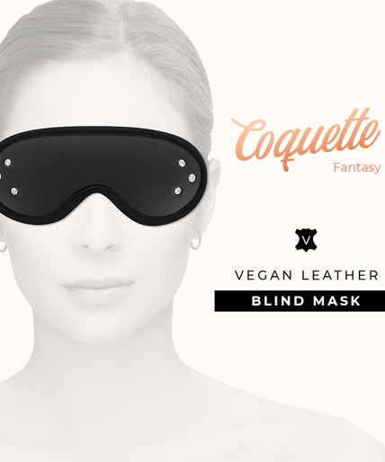 COQUETTE CHIC DESIRE - FANTASY VEGAN LEATHER BLIND MASK WITH NEOPRENE LINING COQUETTE CHIC DESIRE - FANTASY VEGAN LEATHER BLIND MASK WITH NEOPRENE LINING