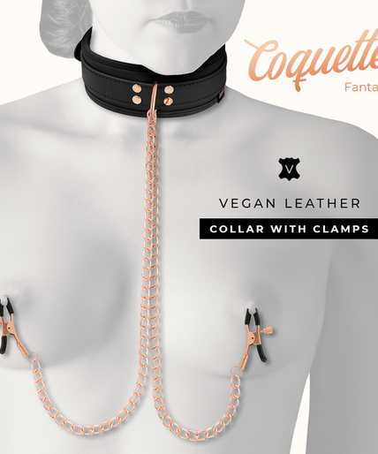 COQUETTE CHIC DESIRE - FANTASY NIPPLE CLAMP NECKLACE WITH NEOPRENE LINING COQUETTE CHIC DESIRE - FANTASY NIPPLE CLAMP NECKLACE WITH NEOPRENE LINING