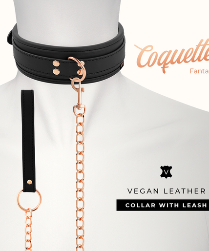 Coquette Chic Desire – Fantasy Vegan Leather Collar with Neoprene Lining Coquette Chic Desire – Fantasy Vegan Leather Collar with Neoprene Lining