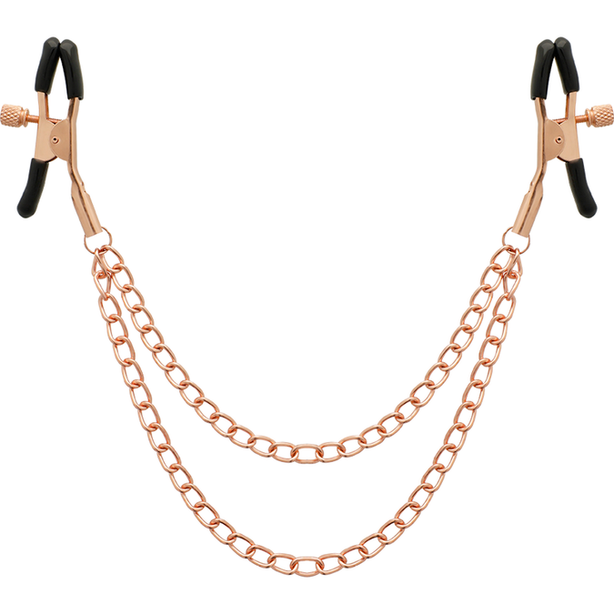 Coquette Chic Desire – Fantasy Metall-Brustwarzenklemmen mit Kette