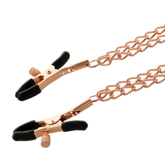 Coquette Chic Desire – Fantasy Metall-Brustwarzenklemmen mit Kette