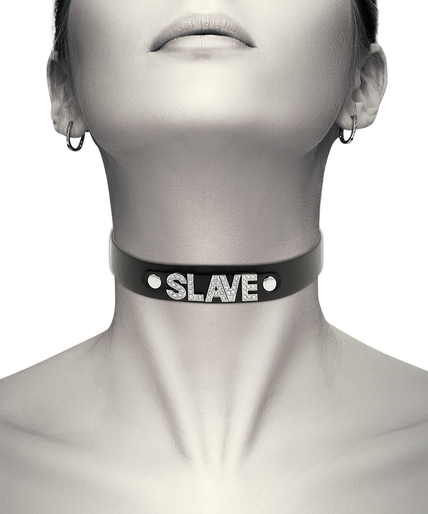 COQUETTE CHIC DESIRE - SLAVE VEGAN LEATHER CHOKER COQUETTE CHIC DESIRE - SLAVE VEGAN LEATHER CHOKER