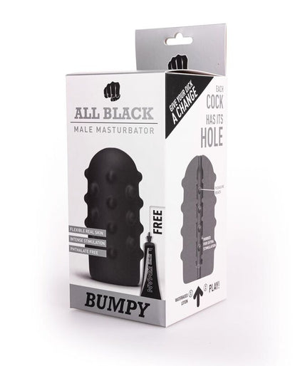 ALL BLACK - MASTURBATOR BUMPY ALL BLACK - MASTURBATOR BUMPY