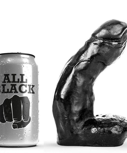 ALL BLACK - DILDO REALISTIC 15 CM ALL BLACK - DILDO REALISTIC 15 CM