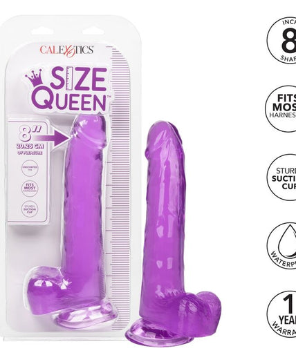 CALEXOTICS - SIZE QUEEN DILDO PURPLE 20.3 CM CALEXOTICS - SIZE QUEEN DILDO PURPLE 20.3 CM