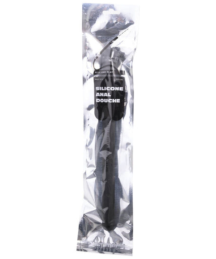 ALL BLACK - SHOWER ANAL SILICONE SISTEMA STOPPER 27 CM ALL BLACK - SHOWER ANAL SILICONE SISTEMA STOPPER 27 CM