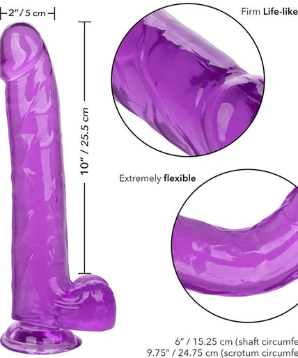 CALEXOTICS - SIZE QUEEN DILDO PURPLE 25.5 CM CALEXOTICS - SIZE QUEEN DILDO PURPLE 25.5 CM