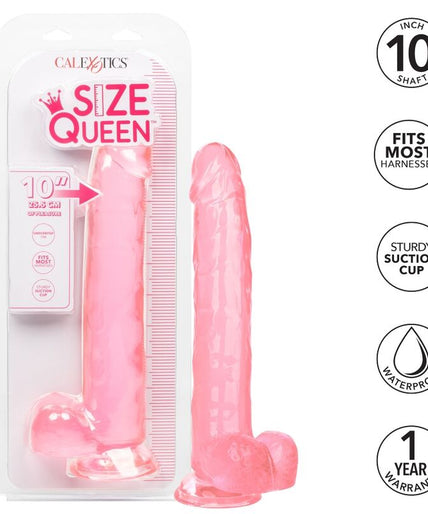 CALEXOTICS - SIZE QUEEN DILDO ROZE 25,5 CM CALEXOTICS - SIZE QUEEN DILDO ROZE 25,5 CM