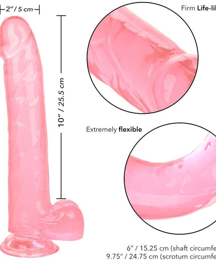 CALEXOTICS - SIZE QUEEN DILDO ROZE 25,5 CM CALEXOTICS - SIZE QUEEN DILDO ROZE 25,5 CM