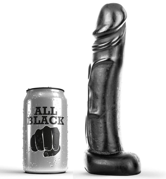 All Black – Realistic Dildo Black 22 cm