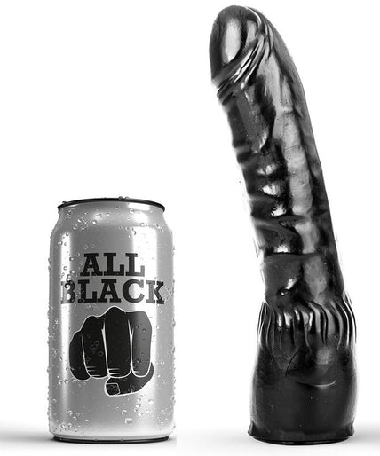 ALL BLACK - DILDO BLACK REALISTIC 20 CM ALL BLACK - DILDO BLACK REALISTIC 20 CM