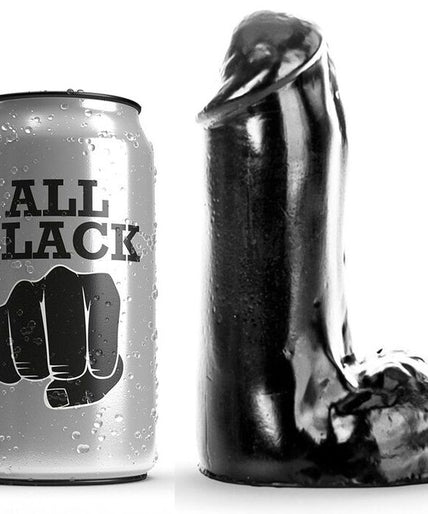 ALL BLACK - DILDO REALISTIC 13 CM ALL BLACK - DILDO REALISTIC 13 CM