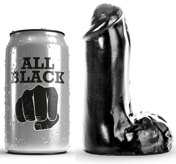 All Black – Realistic Dildo Black 13 cm