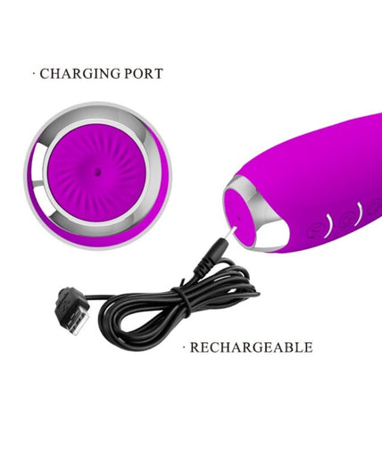 PRETTY LOVE - MOLLY VIBRATOR WITH RECHARGEABLE ROTATION PRETTY LOVE - MOLLY VIBRATOR WITH RECHARGEABLE ROTATION