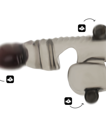 OHMAMA - PENIS AND TESTICLE SHEATH 3 MOTORS OHMAMA - PENIS AND TESTICLE SHEATH 3 MOTORS
