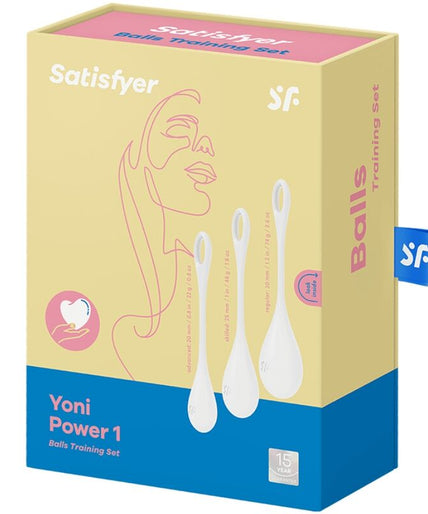 SATISFYER - YONI POWER 1 TRAINING SET WHITE SATISFYER - YONI POWER 1 TRAINING SET WHITE