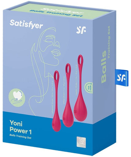 SATISFYER - YONI POWER 1 TRAINING SET RED SATISFYER - YONI POWER 1 TRAINING SET RED