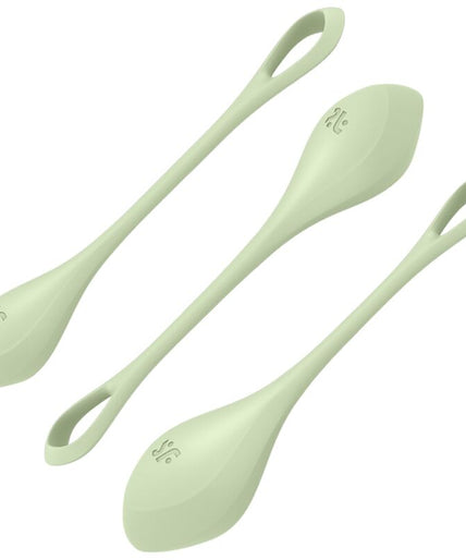 SATISFYER - YONI POWER 2 TRAINING SET GREEN SATISFYER - YONI POWER 2 TRAINING SET GREEN