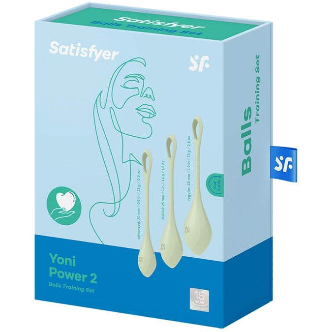 SATISFYER - YONI POWER 2 TRAINING SET GROEN