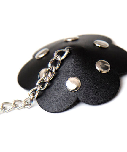 OHMAMA FETISH - PETAL NIPPLE SHIELD MET KETTING OHMAMA FETISH - PETAL NIPPLE SHIELD MET KETTING