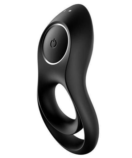 SATISFYER - LEGENDARY DUO RING VIBRATOR BLACK SATISFYER - LEGENDARY DUO RING VIBRATOR BLACK