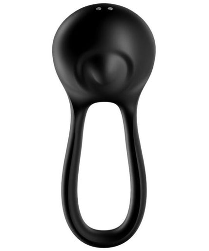 SATISFYER - MAJESTIC DUO RING VIBRATOR BLACK SATISFYER - MAJESTIC DUO RING VIBRATOR BLACK