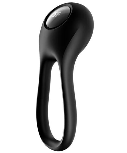 SATISFYER - MAJESTIC DUO RING VIBRATOR BLACK SATISFYER - MAJESTIC DUO RING VIBRATOR BLACK