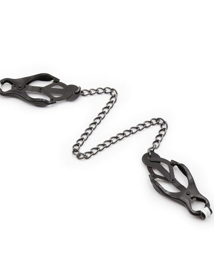 OHMAMA FETISH - JAPANESE NIPPLE Clamps WITH BLACK CHAIN OHMAMA FETISH - JAPANESE NIPPLE Clamps WITH BLACK CHAIN