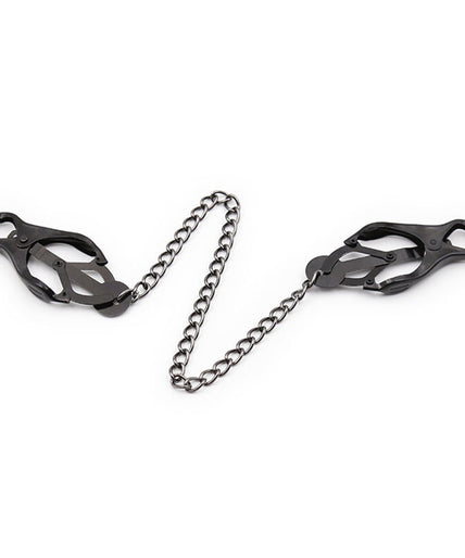 OHMAMA FETISH - JAPANESE NIPPLE Clamps WITH BLACK CHAIN OHMAMA FETISH - JAPANESE NIPPLE Clamps WITH BLACK CHAIN