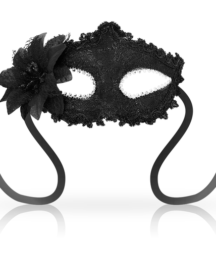 OHMAMA - ANTIZAZ MASKS VENETIAN STYLE SIDE FLOWER - BLACK OHMAMA - ANTIZAZ MASKS VENETIAN STYLE SIDE FLOWER - BLACK