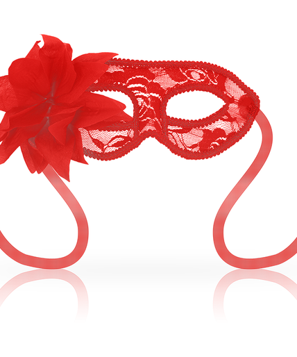 OHMAMA - MASKS MASKS WITH LACE AND RED FLOWER OHMAMA - MASKS MASKS WITH LACE AND RED FLOWER