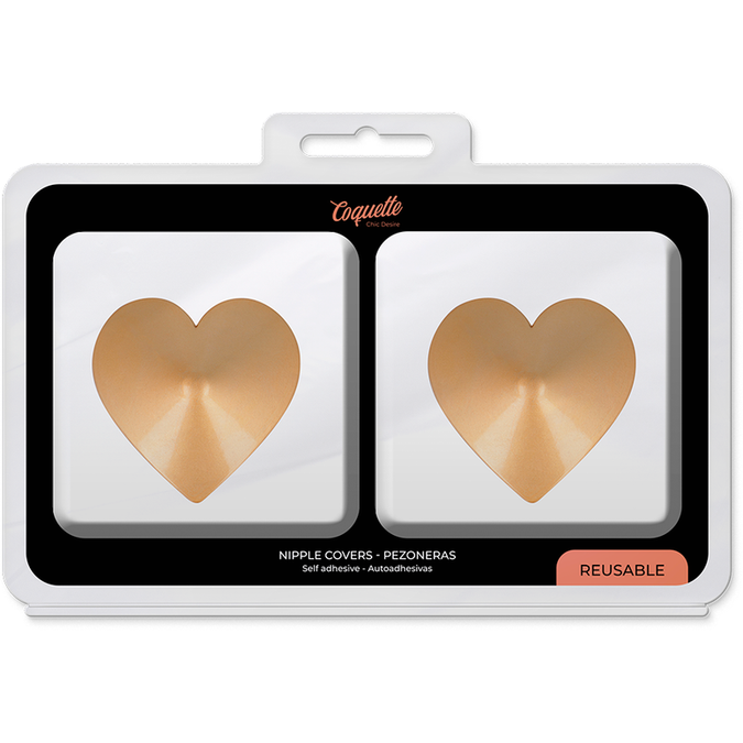 COQUETTE CHIC DESIRE - NIPPLE COVERS GOUDEN HARTEN