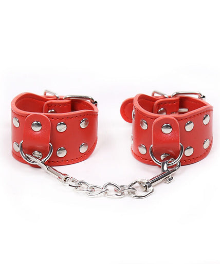 OHMAMA FETISH - ADJUSTABLE HANDCUFFS WITH METAL CHAIN OHMAMA FETISH - ADJUSTABLE HANDCUFFS WITH METAL CHAIN