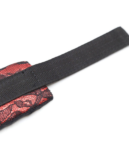 OHMAMA FETISH - VELVET HANDCUFFS WITH NYLON TAPE OHMAMA FETISH - VELVET HANDCUFFS WITH NYLON TAPE