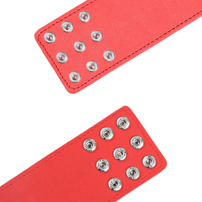 OHMAMA FETISJ - RODE HANDBOEIEN MET KLIKSLUITING