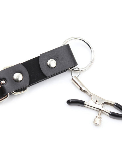 OHMAMA FETISH - CLITORIS CLAMPS WITH LEG STRAPS OHMAMA FETISH - CLITORIS CLAMPS WITH LEG STRAPS