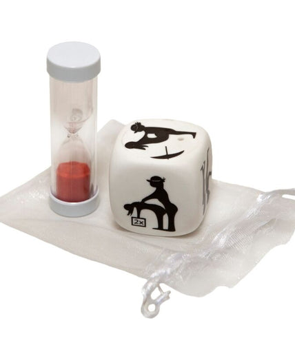 Diablo Picante – Dobbelspel over Houding met Zandloper Diablo Picante – Dobbelspel over Houding met Zandloper