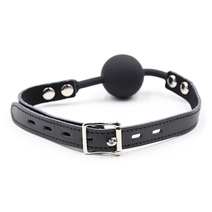 OHMAMA FETISJ - SILICONEN BALKNEVEL MET LEREN RIEM (SLOT INBEGREPEN)
