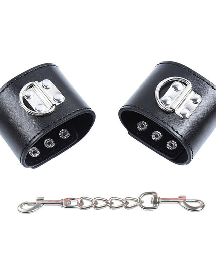 OHMAMA FETISH - WRIST RESTRAINTS SNAP FASTEN METAL OHMAMA FETISH - WRIST RESTRAINTS SNAP FASTEN METAL