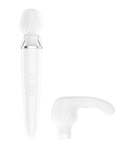 SATISFYER - DOUBLE WANDER APP WHITE SATISFYER - DOUBLE WANDER APP WHITE